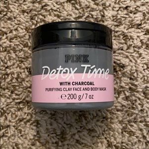 PINK Detox Time Purifying Charcoal Face Body Mask